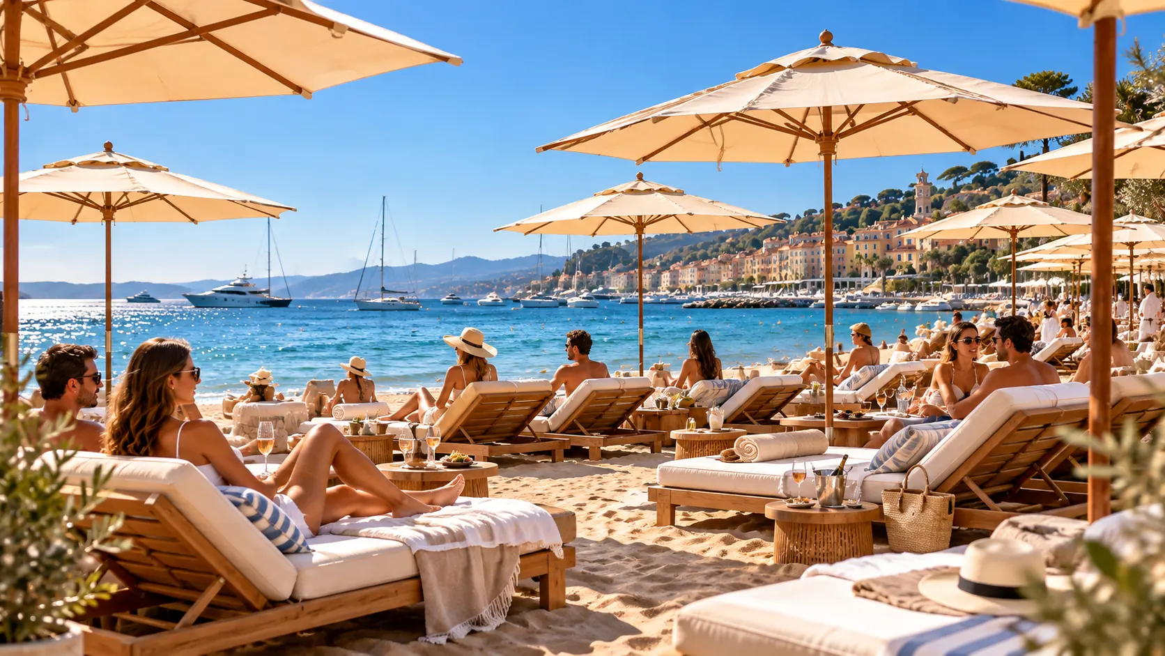 Plage sur la Riviera